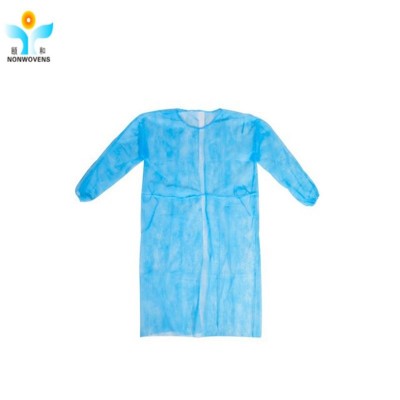 medical blue/white/pink isolation gown from yihe gloden supplier