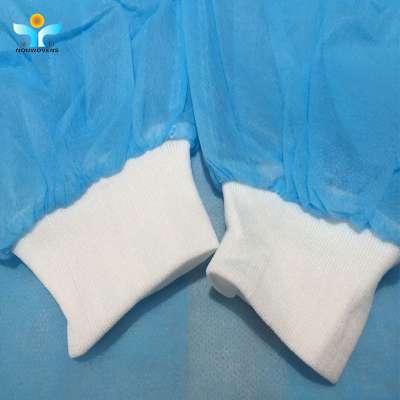 one time use cheap disposable medical  disposable nonwoven isolation poly gown